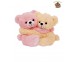 Dimpy Stuff Light Pink & Cream Bear Couple Soft Toy-20 cm