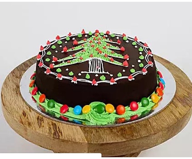 designer Christmas cake 5