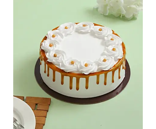 Crunchy Butterscotch Cream Cake