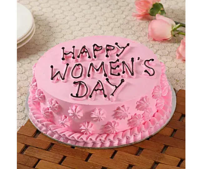 Happy Women's Day Chocolate Cake