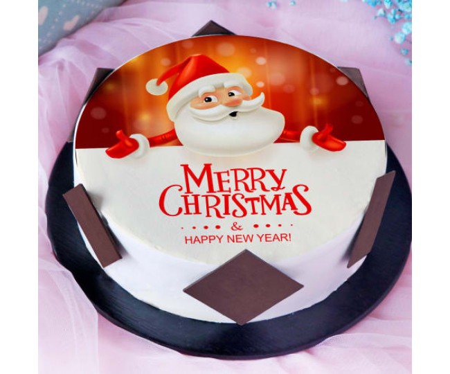Merry Christmas Photo Cake 2021 3
