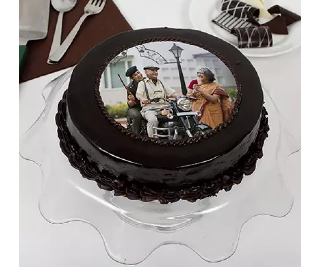 Chocolate Photo Cake Fathersday