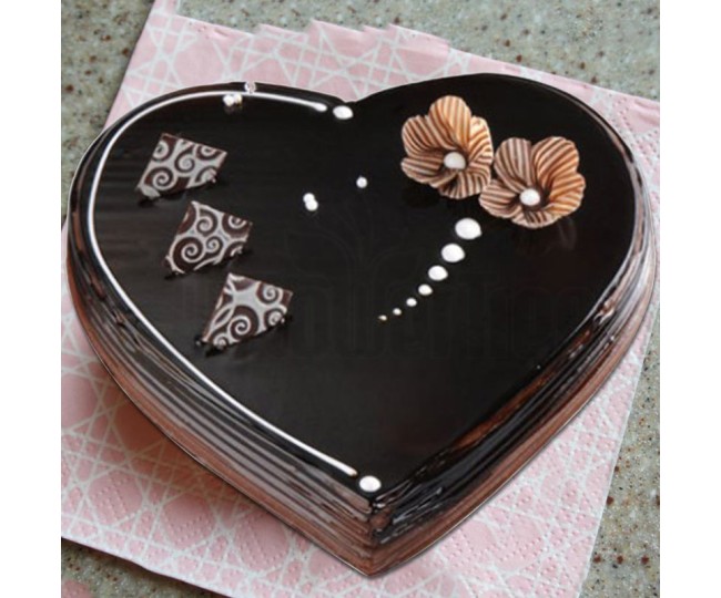 Heart Shape Truffle Cake