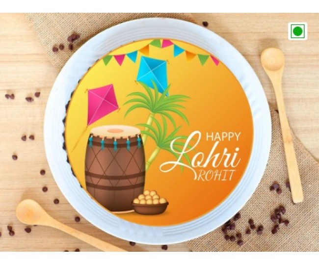 Happy Lohri Photo Cake-2