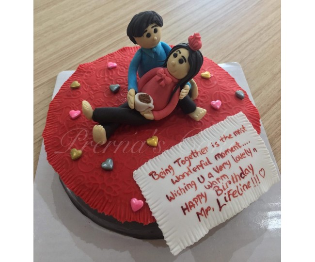 Being together cake - valentine