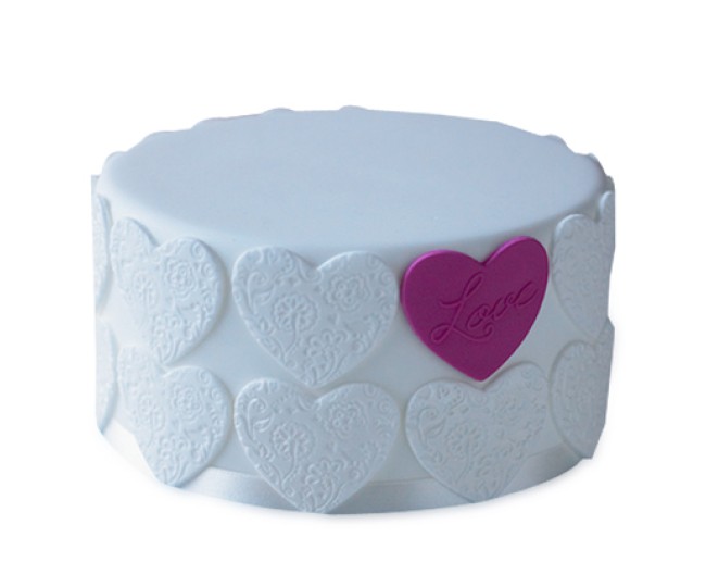 Elegant Love Cake 2kg - Agra