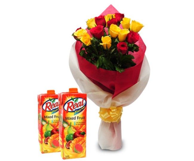 Roses N Fruit Juice - Color Roses with Real Fruit Juice